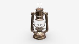 Old metal kerosene lamp 01