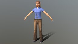 Female LowPoly (Rigged)