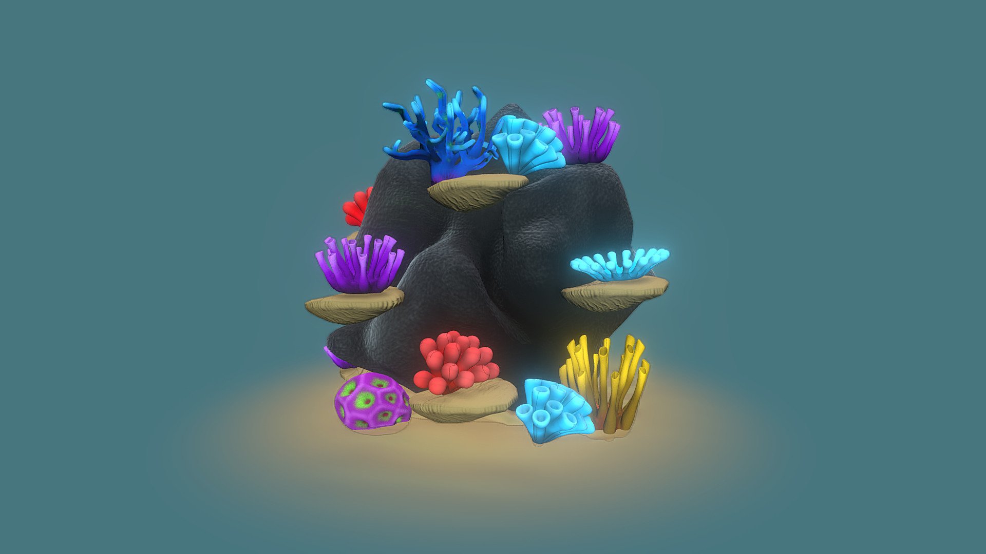 Coral Reef 3d model