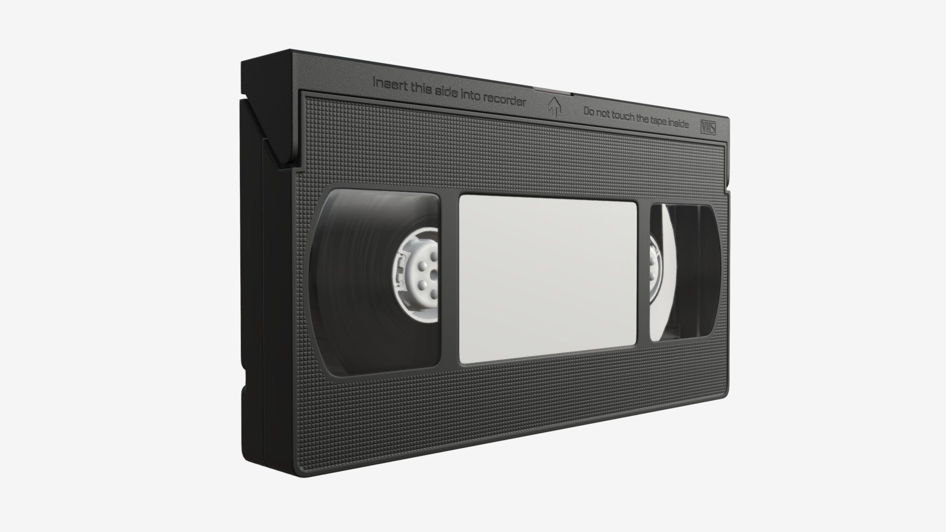 VHS magnetic tape videocassette 3d model