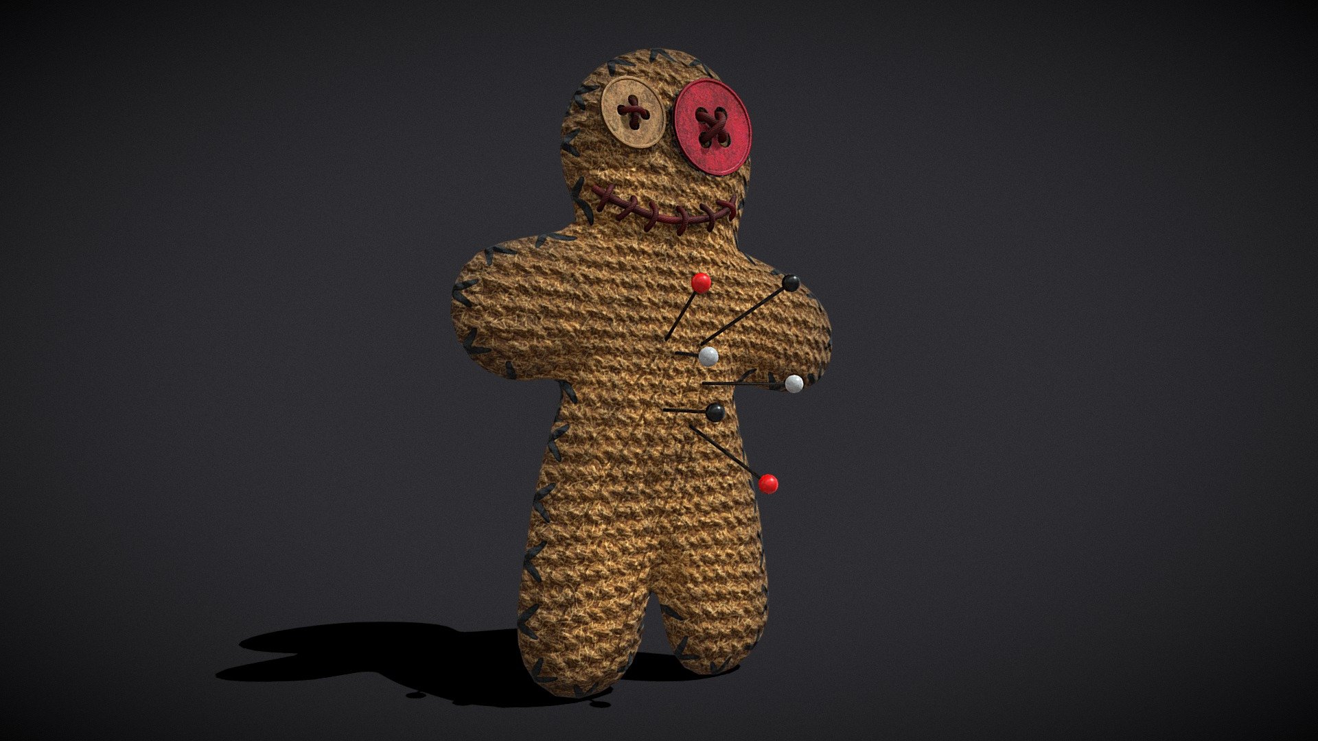 Simple Burlap Pin Effigy 3d model