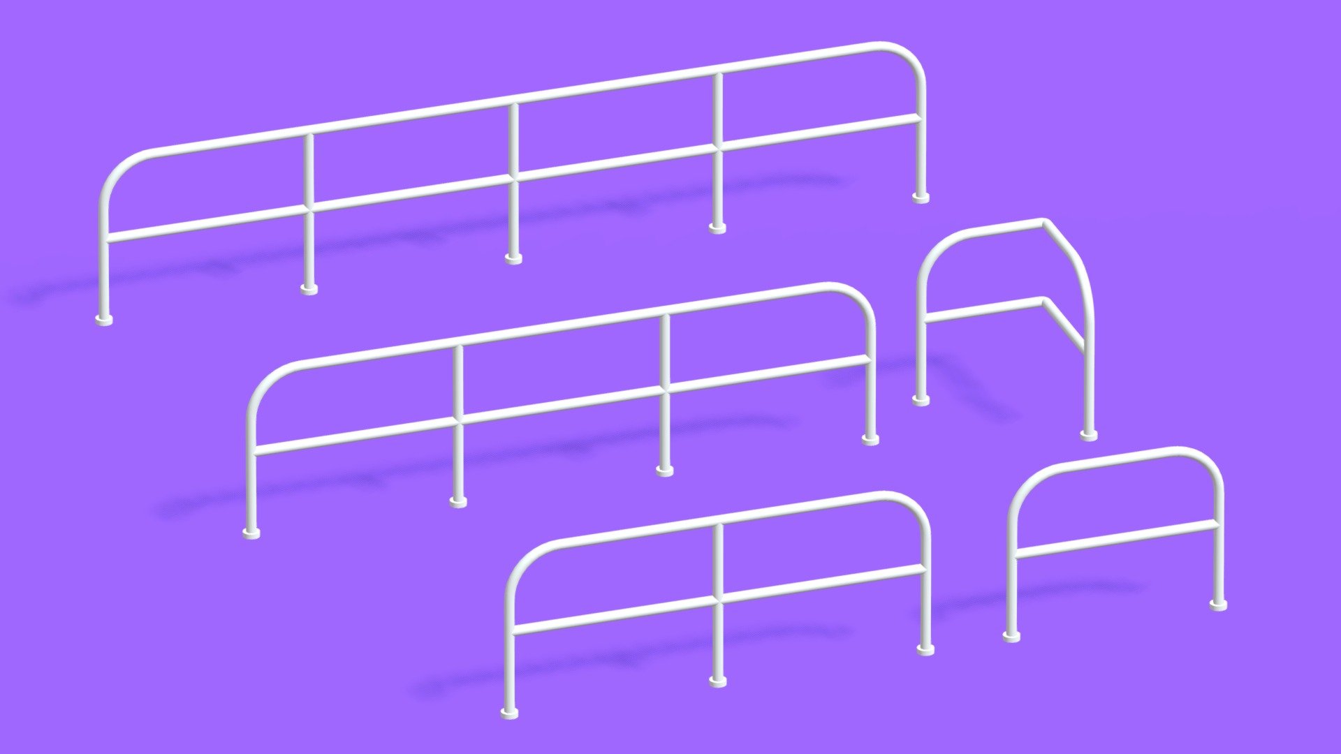 Railing Collection 3d model