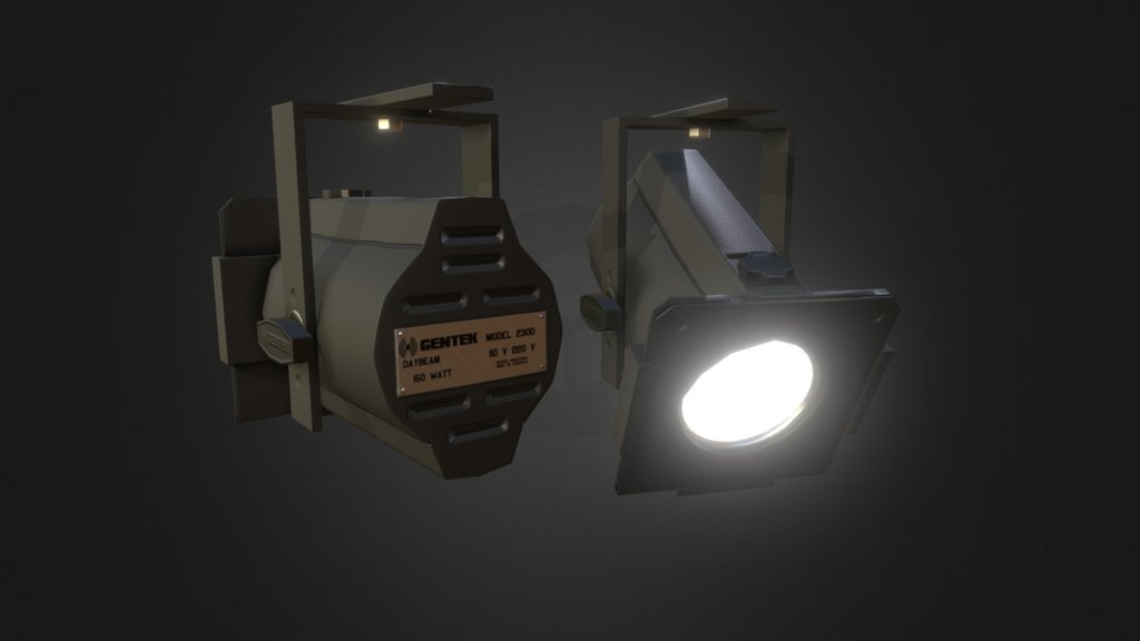 Fresnel Lamp 3d model