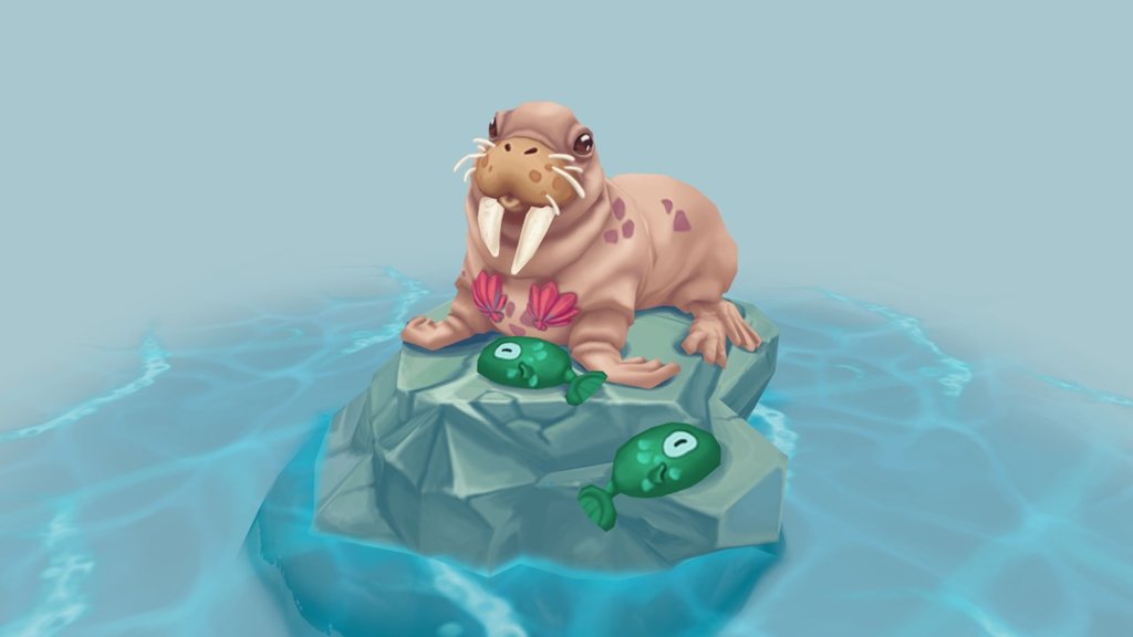 Walrus Beauty 3d model