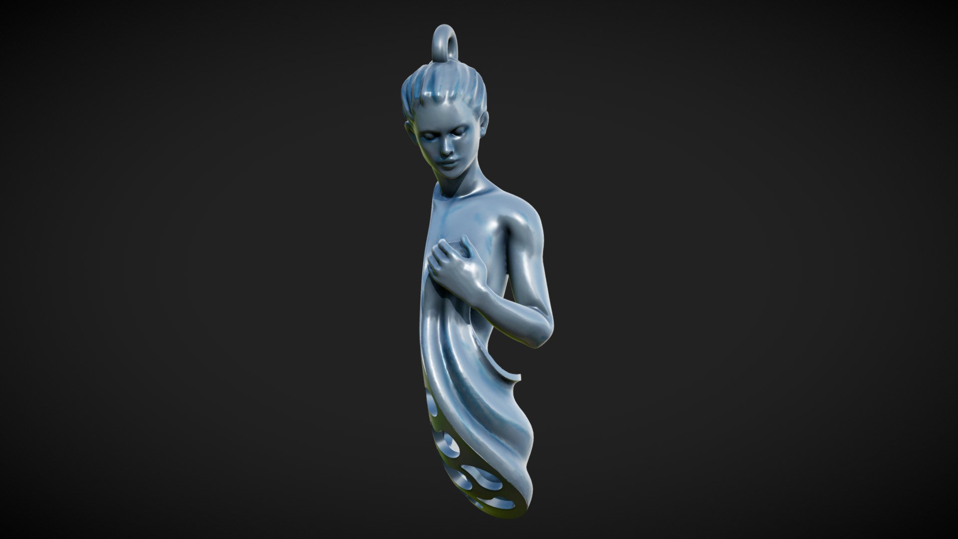 woman pendant 3d model