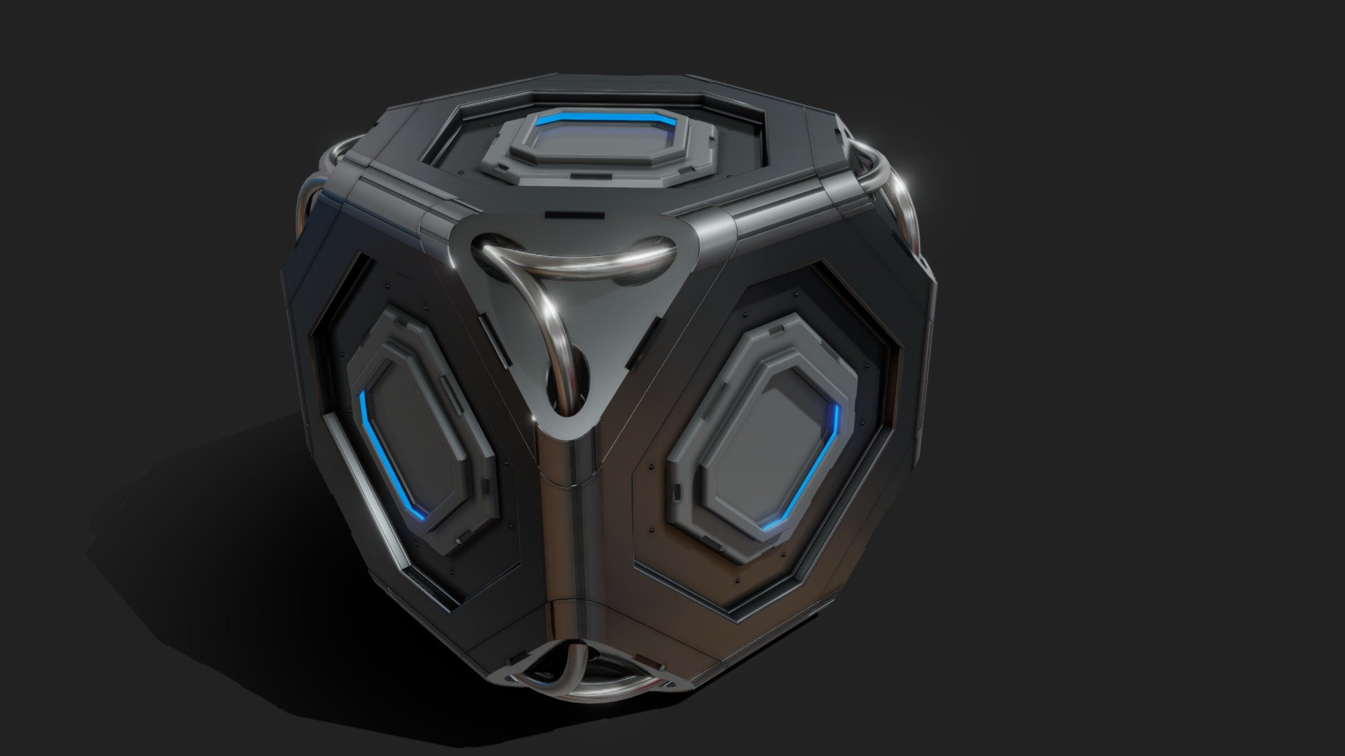 Scifi Cube 2 3d model