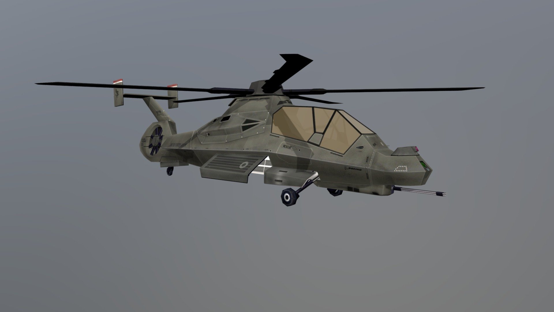 Boeing–Sikorsky RAH-66 Comanche 3d model