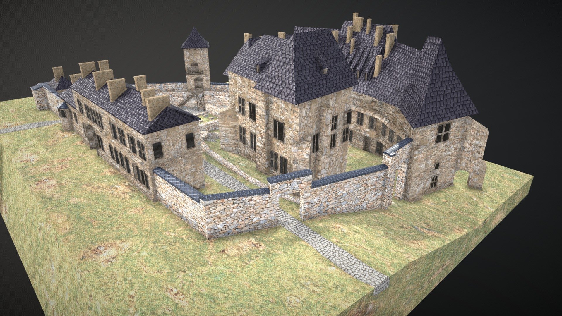 Saltworks Castle in Wieliczka 3d model