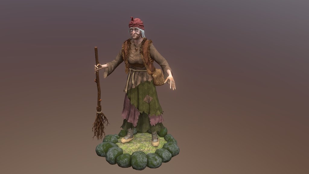 Baba Yaga (Баба Яга) 3d model