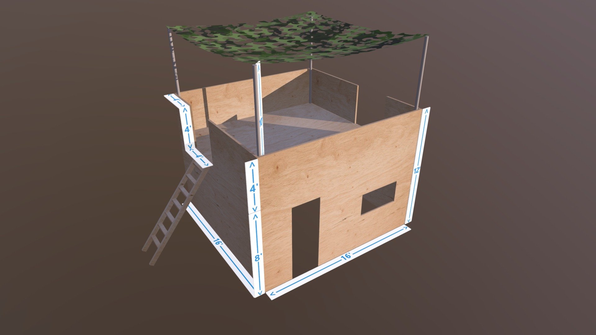 Airsoft Tower First Pass 3d model