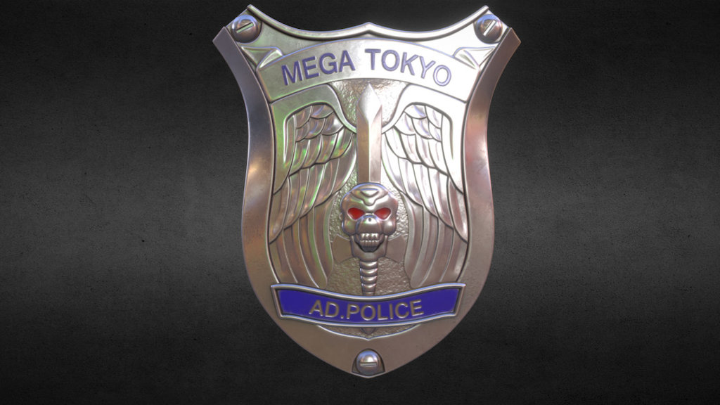 AD.Police badge 3d model