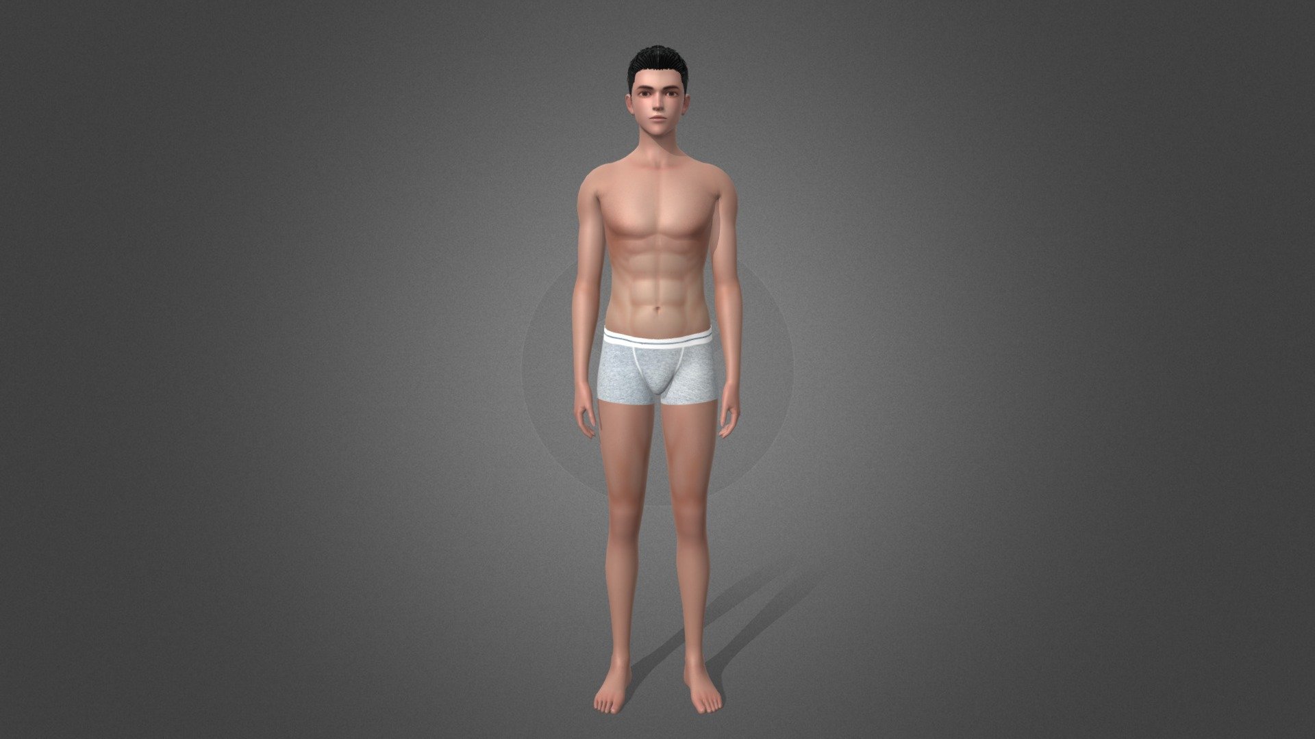 Male base mesh 3d model