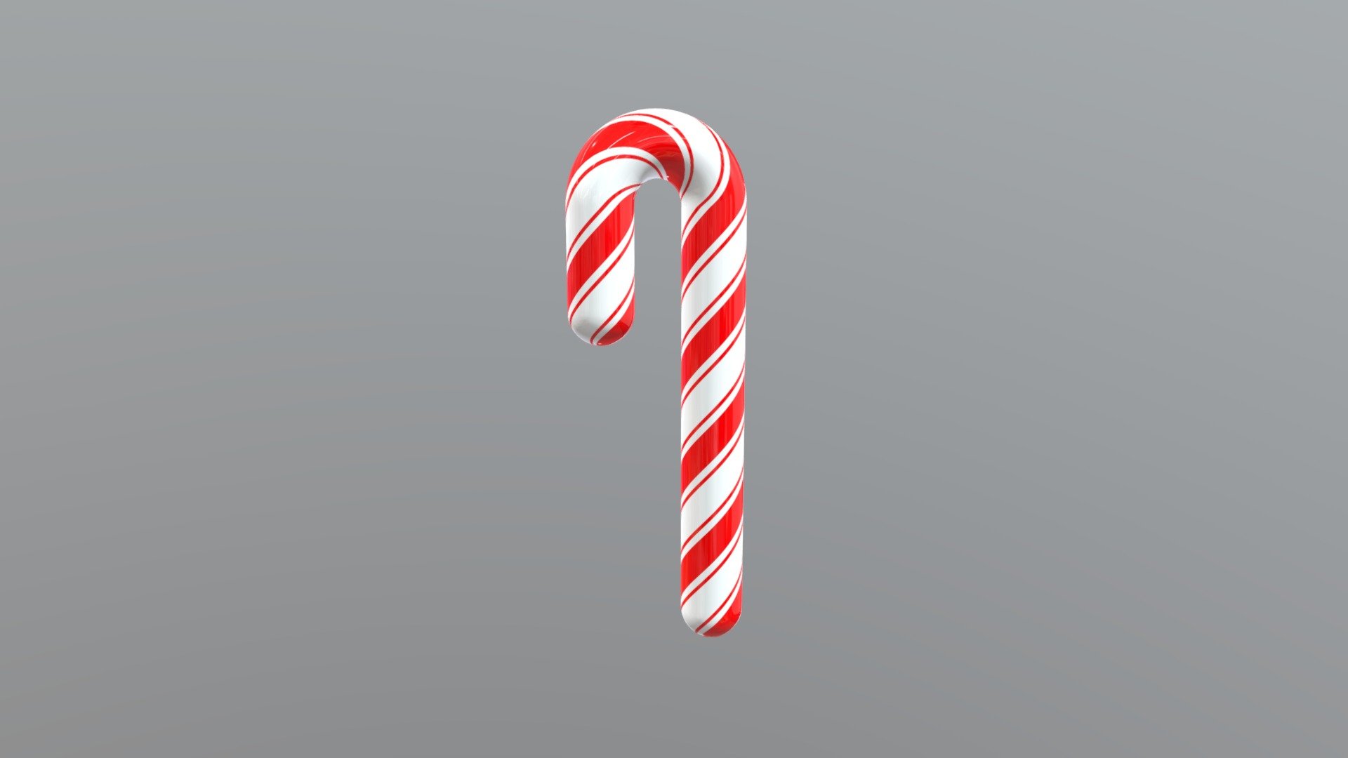 Candy Cane (Christmas sweet) 3d model