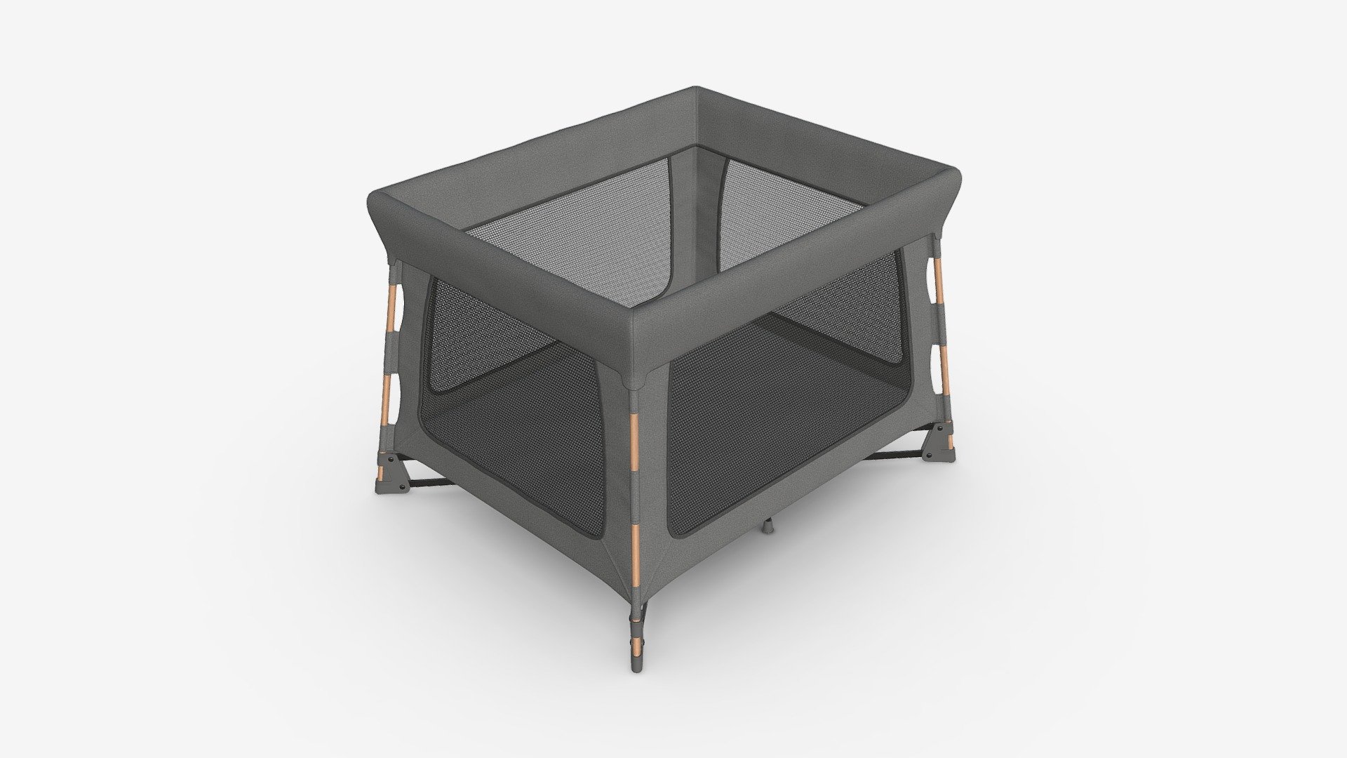 Portable travel cot 3d model