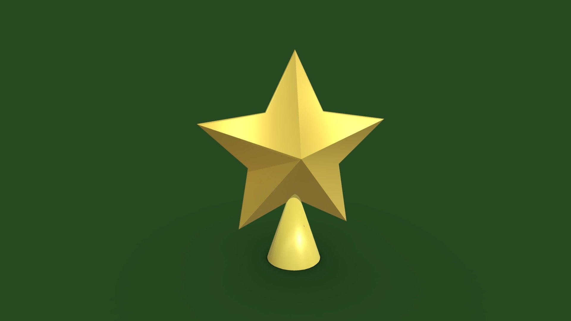 Christmas Star Tree Topper 3d model