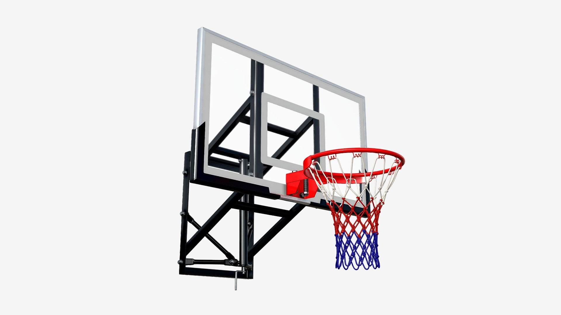 Basketball Shield With Basket 3d model