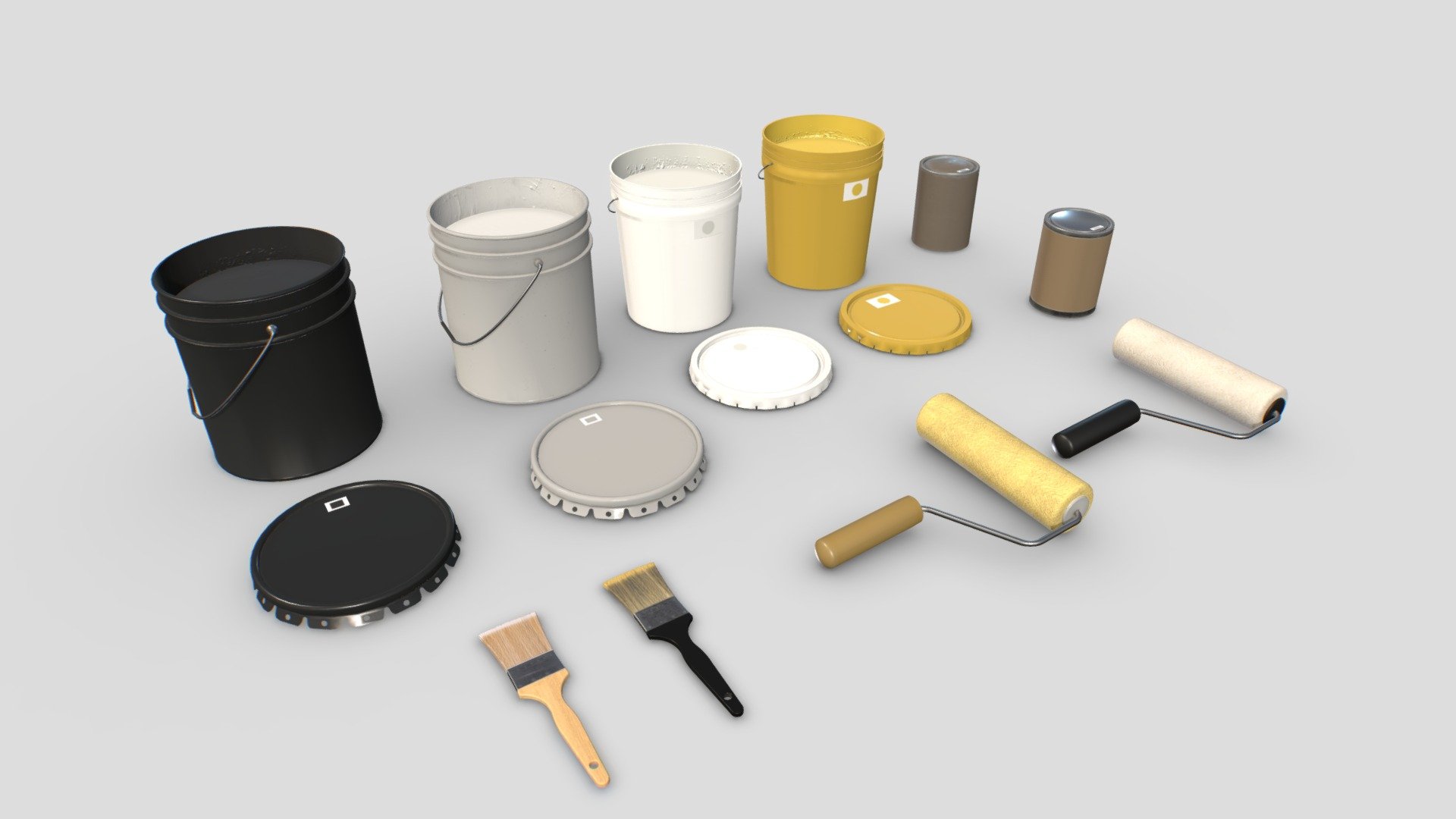 Paint Tools 3d model