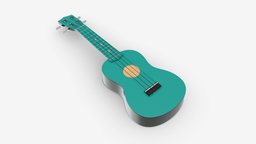 Ukulele guitar light blue