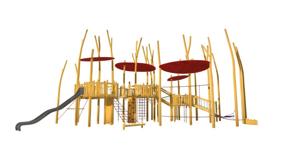 Treehouse Towers 3d model