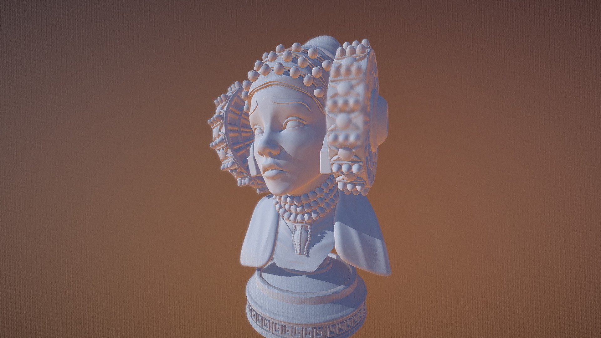 Iberian princess 3d model