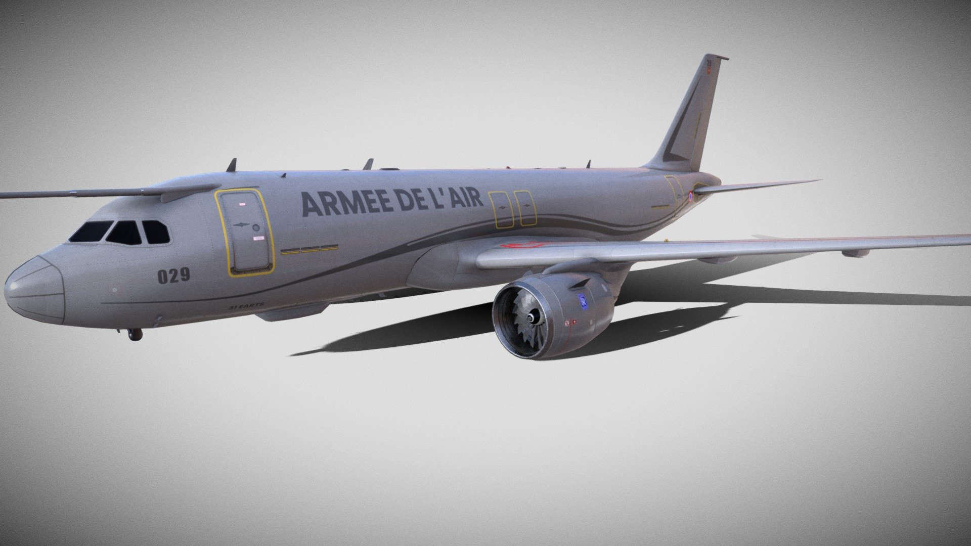 Airbus A320 M3A Armée  de lair [outdated] 3d model