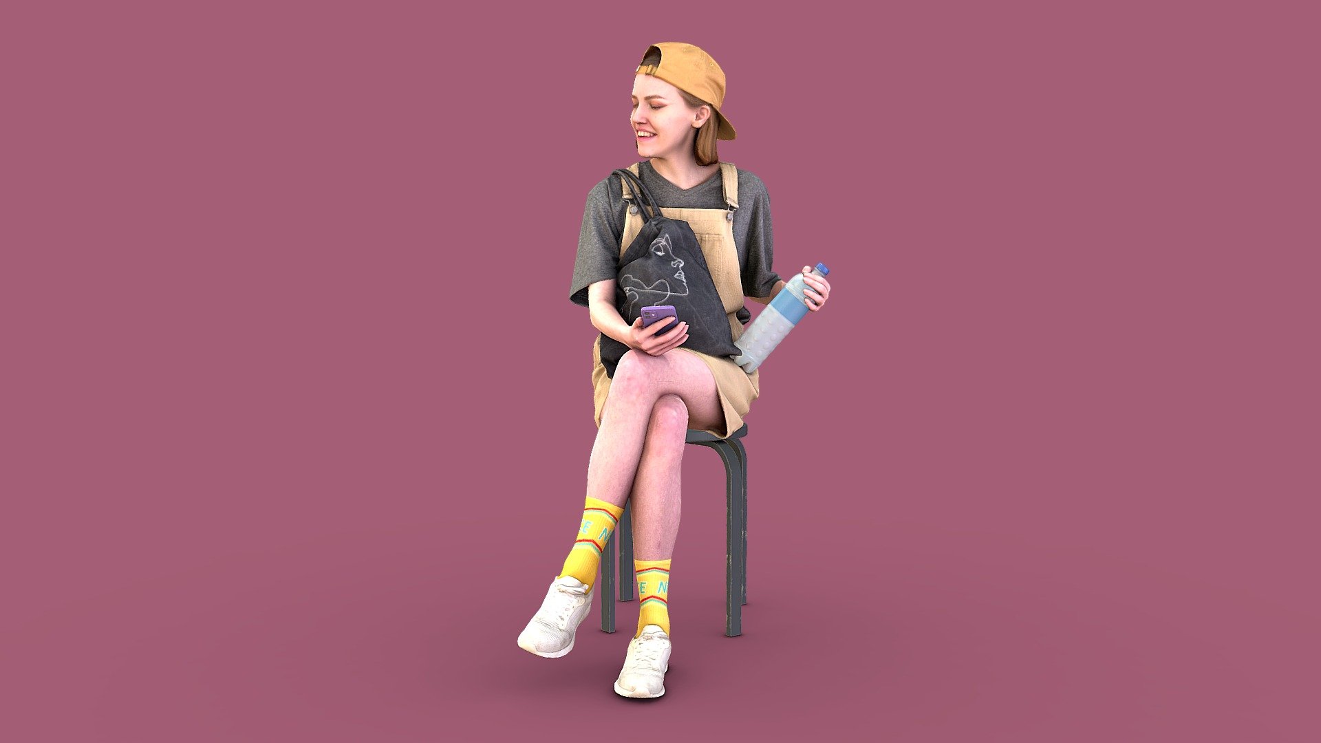 Smiling Girl 3d model