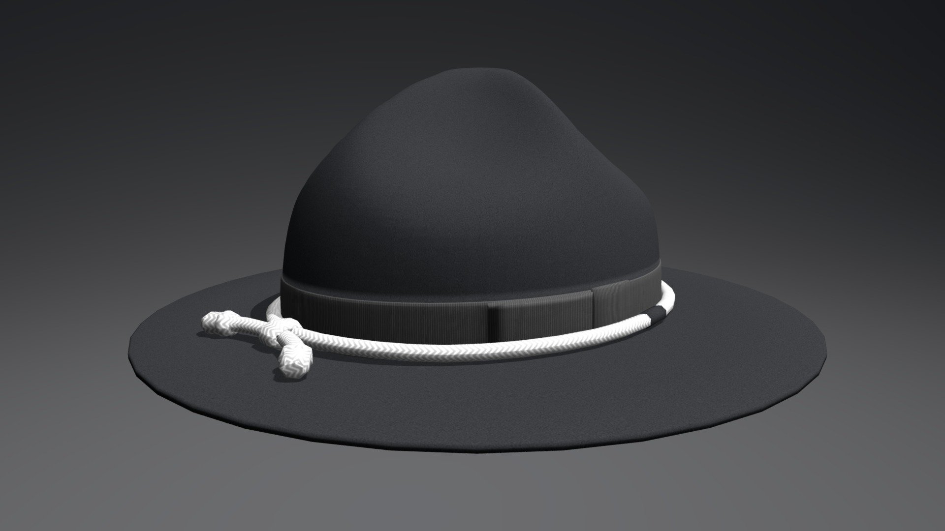 Campaign Hat (Black) 3d model