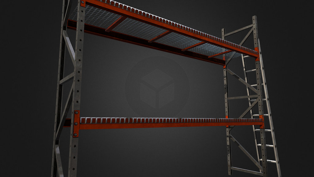 Warehouse Shelf 3d model