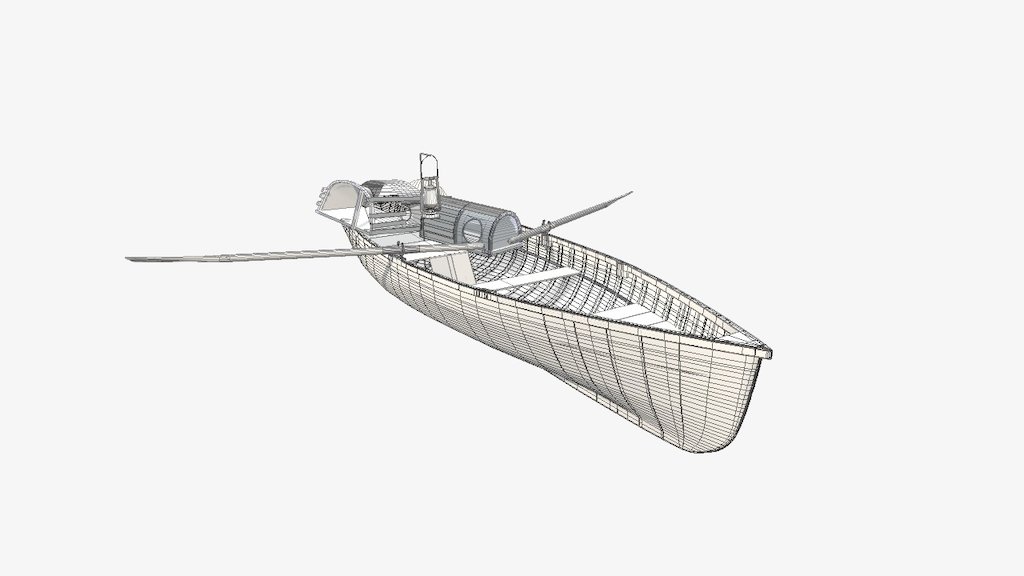 Rowing Boat 3d model