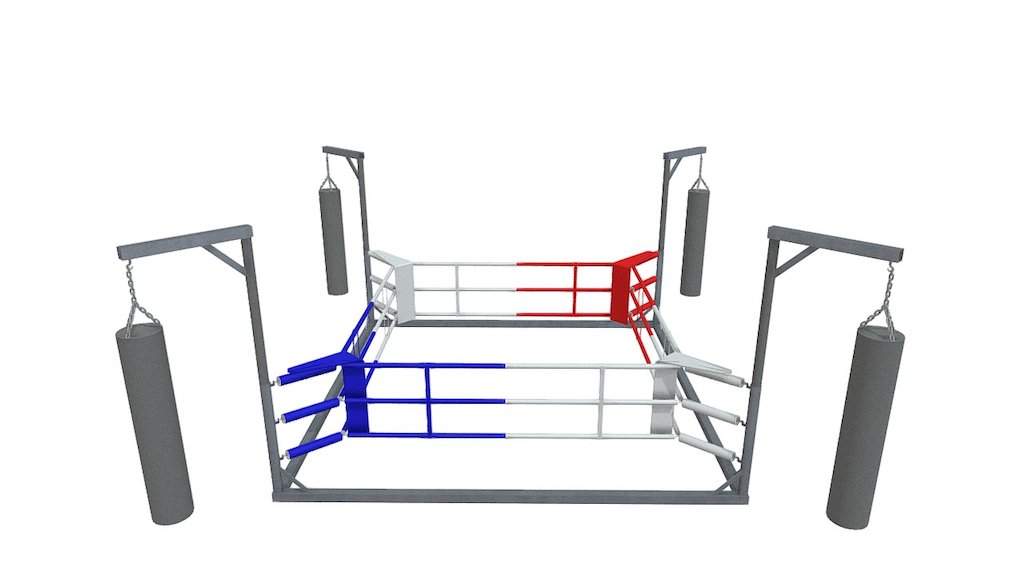 Floor Ring + Training station 3d model