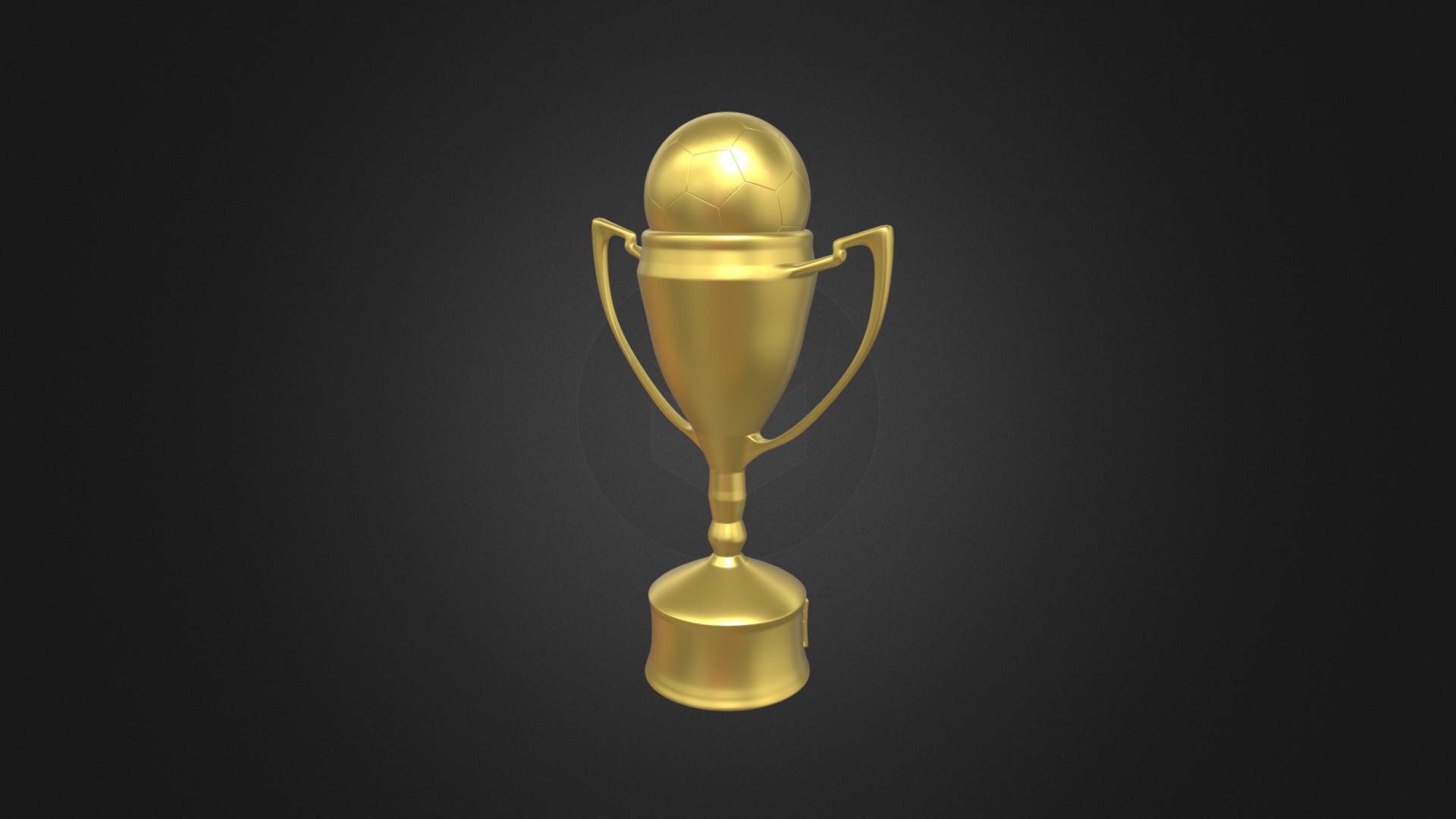 Soccer- Trophy 3d model