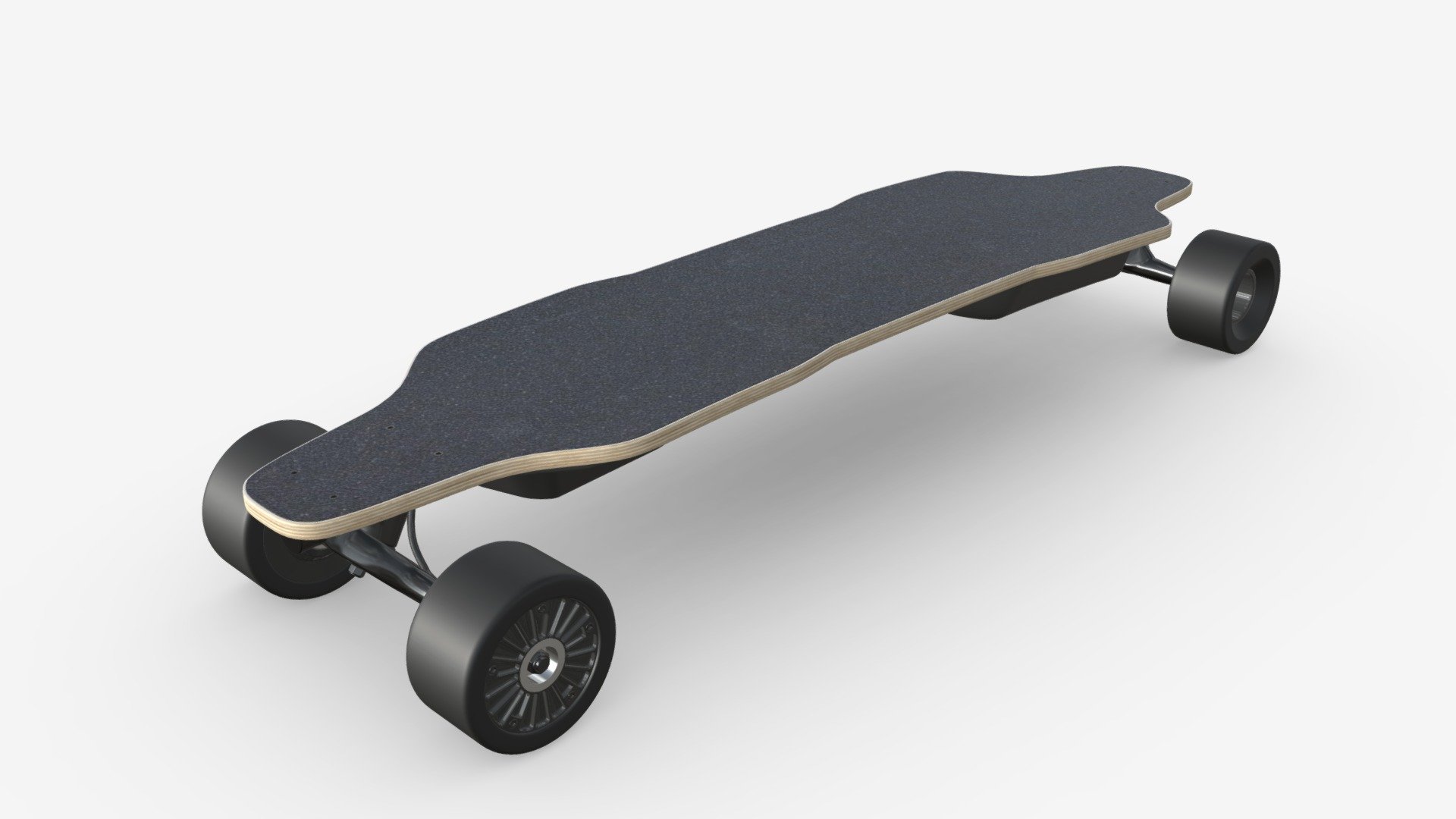 Electric skateboard 01 3d model