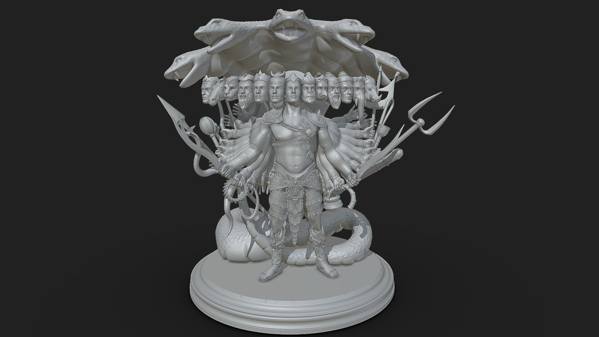 Universal Form of Vishnu 3d model