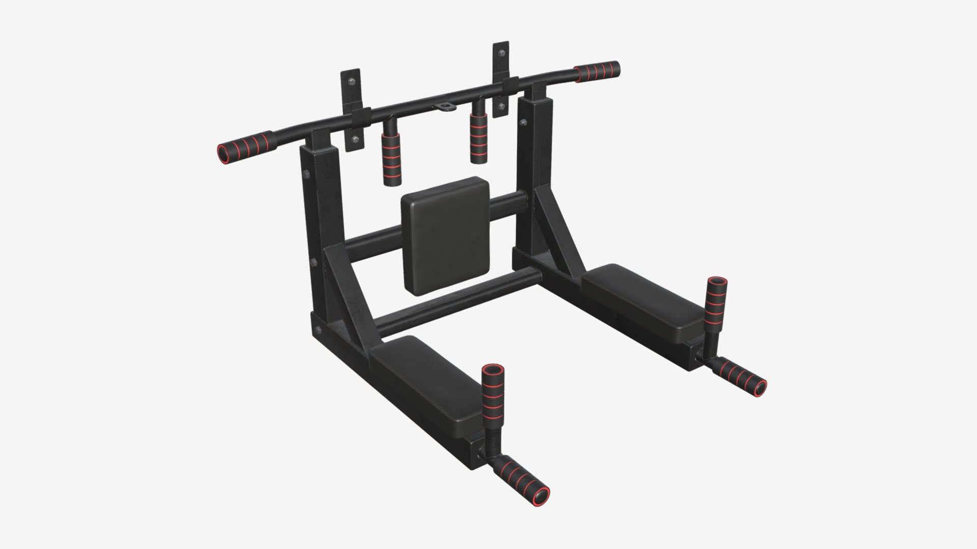 Universal pullup bar 3d model