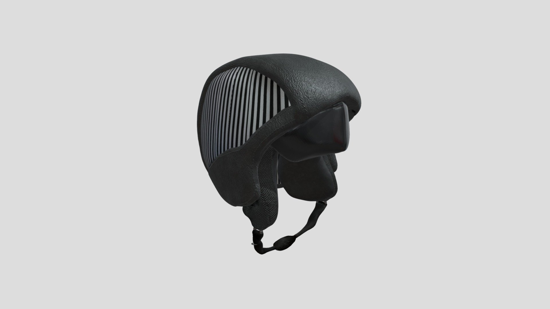 basic biker helmet 3d model