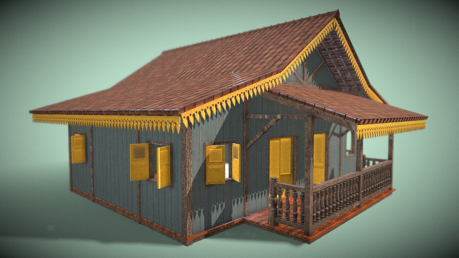 Rumah Kebaya 3d model