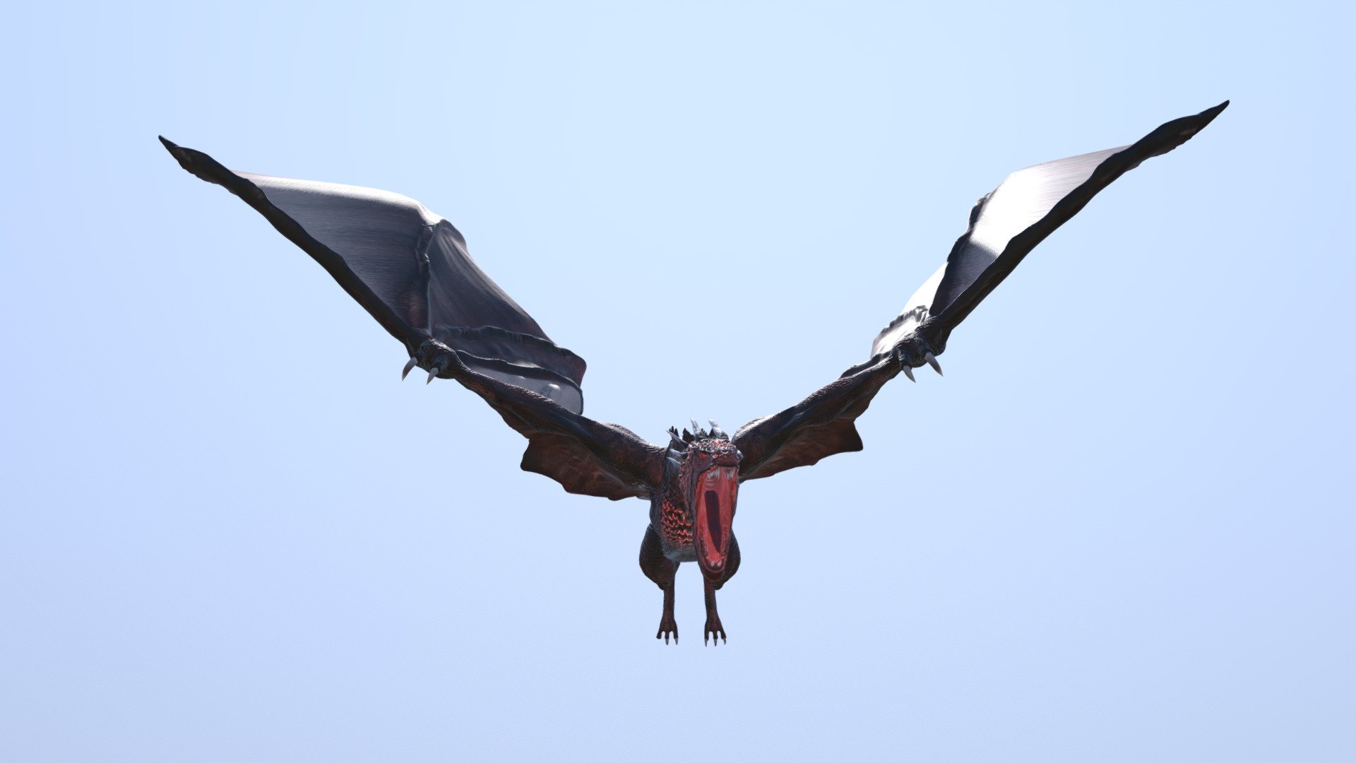 Dragon Flying Cycle Animation 3d model