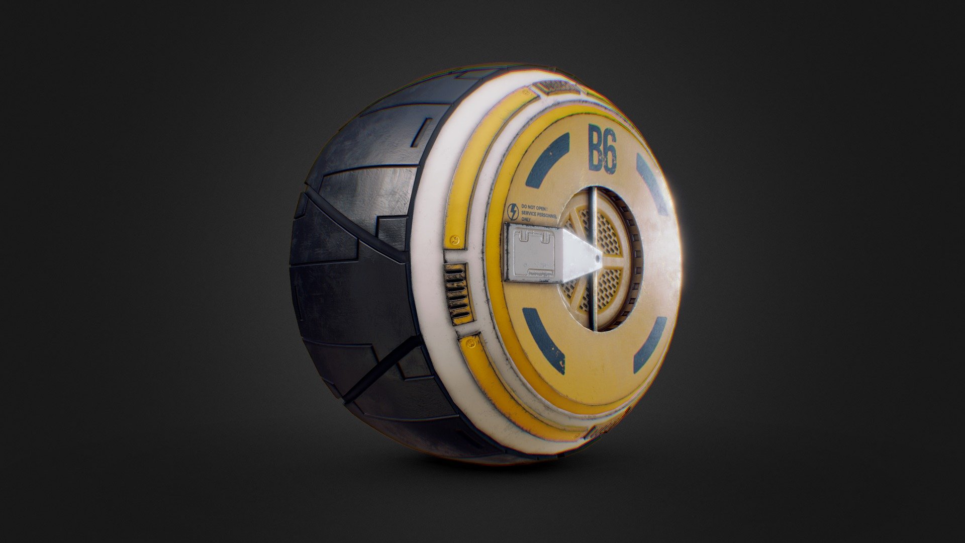 Sci-Fi Wheel 3d model