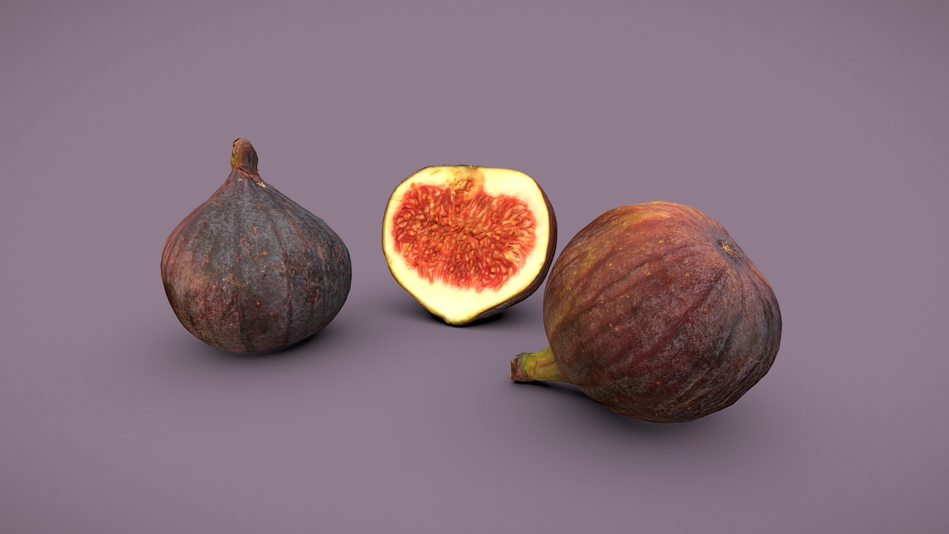 Fig fruit pack 3d model