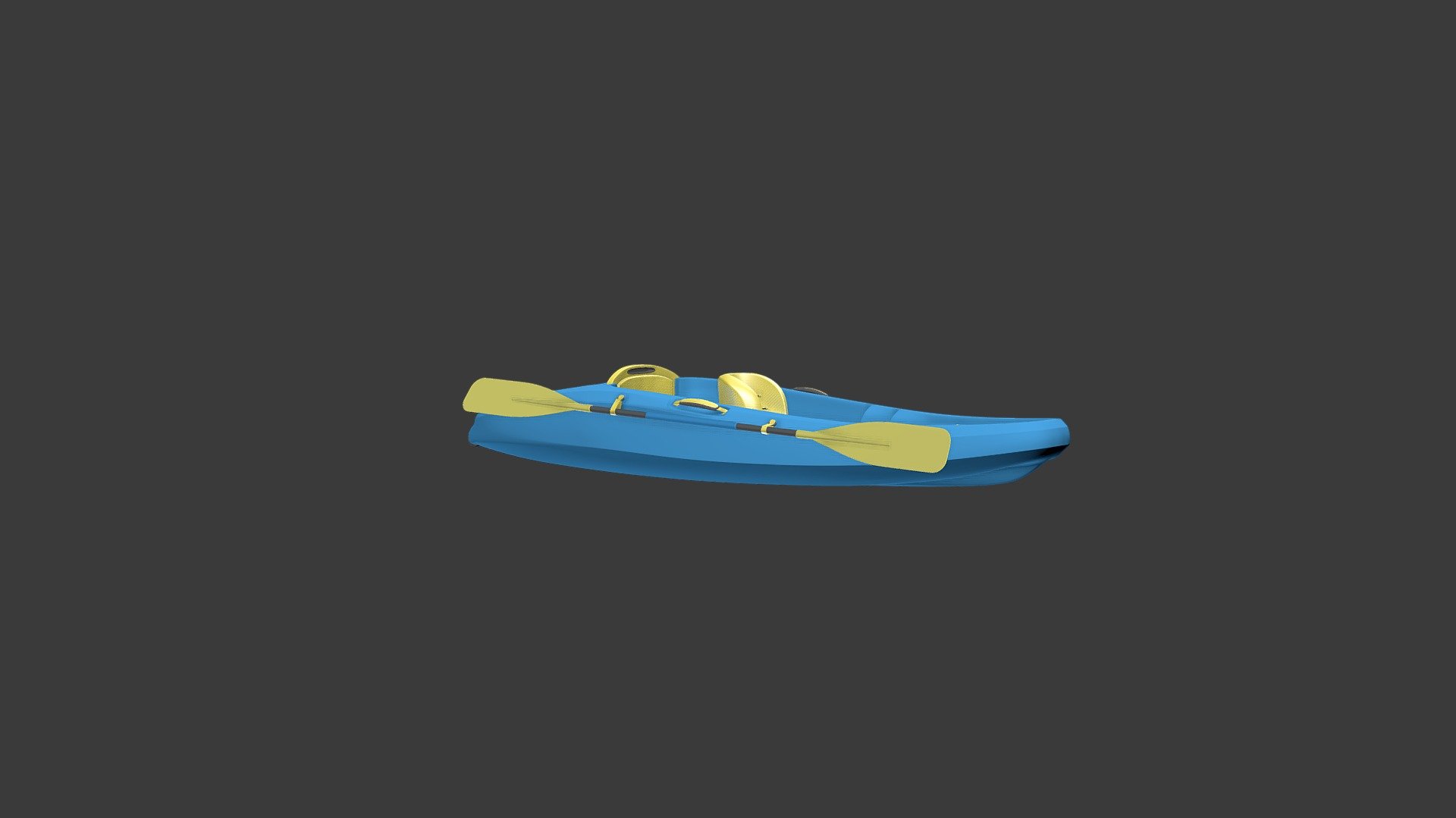 kayak 3d model