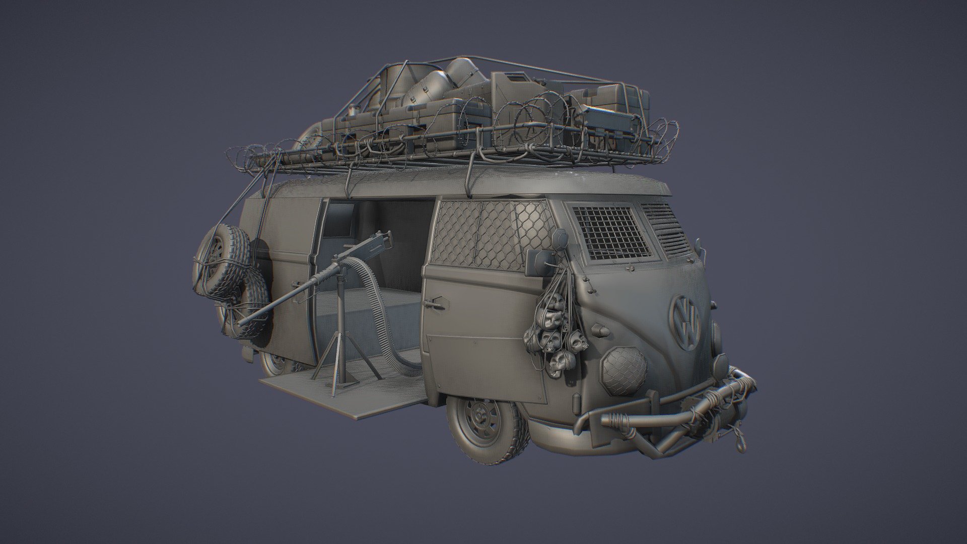 Wasteland/Survivor Van 3d model