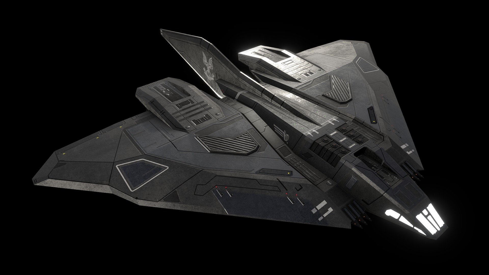 Sins of the Prophets: C-712 Longsword fighter 3d model