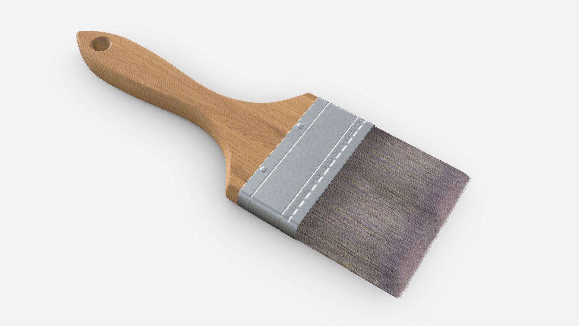 Painting brush regular 03 3d model