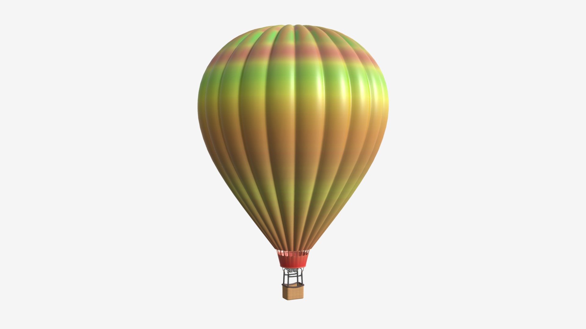 Hot air balloon 3d model