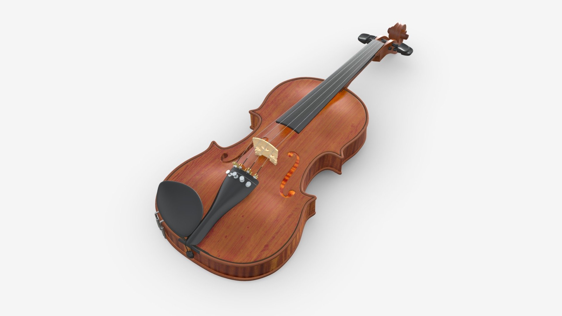 Classic Adult Violin 3d model