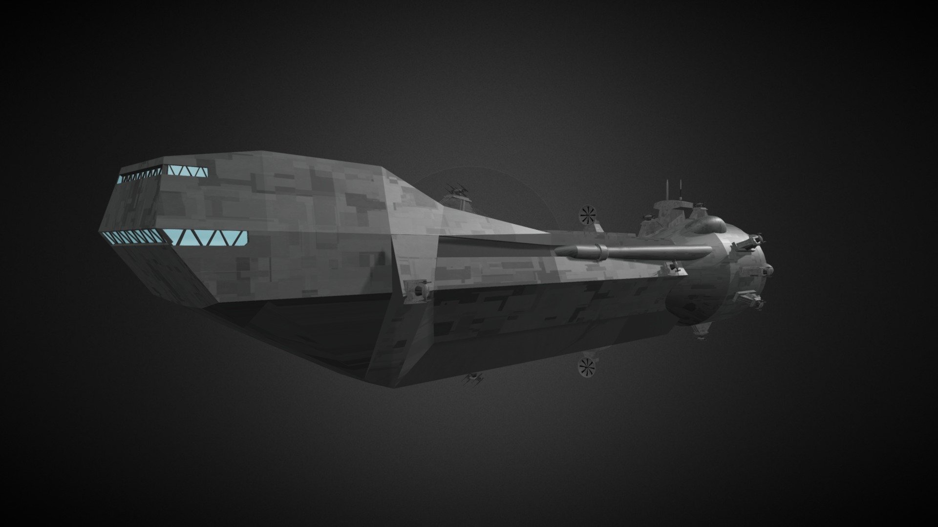 Lancer Frigate 3d model