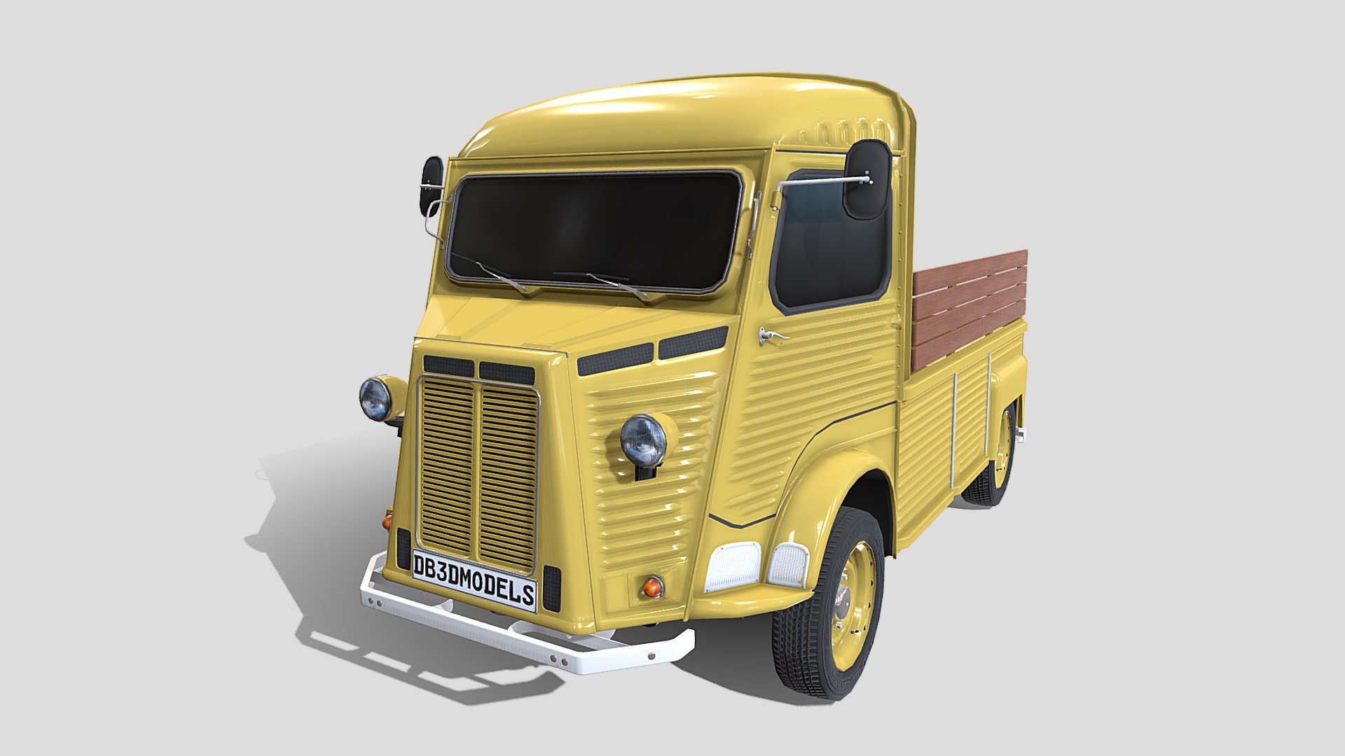 Generic 40s Van Obj 3d model