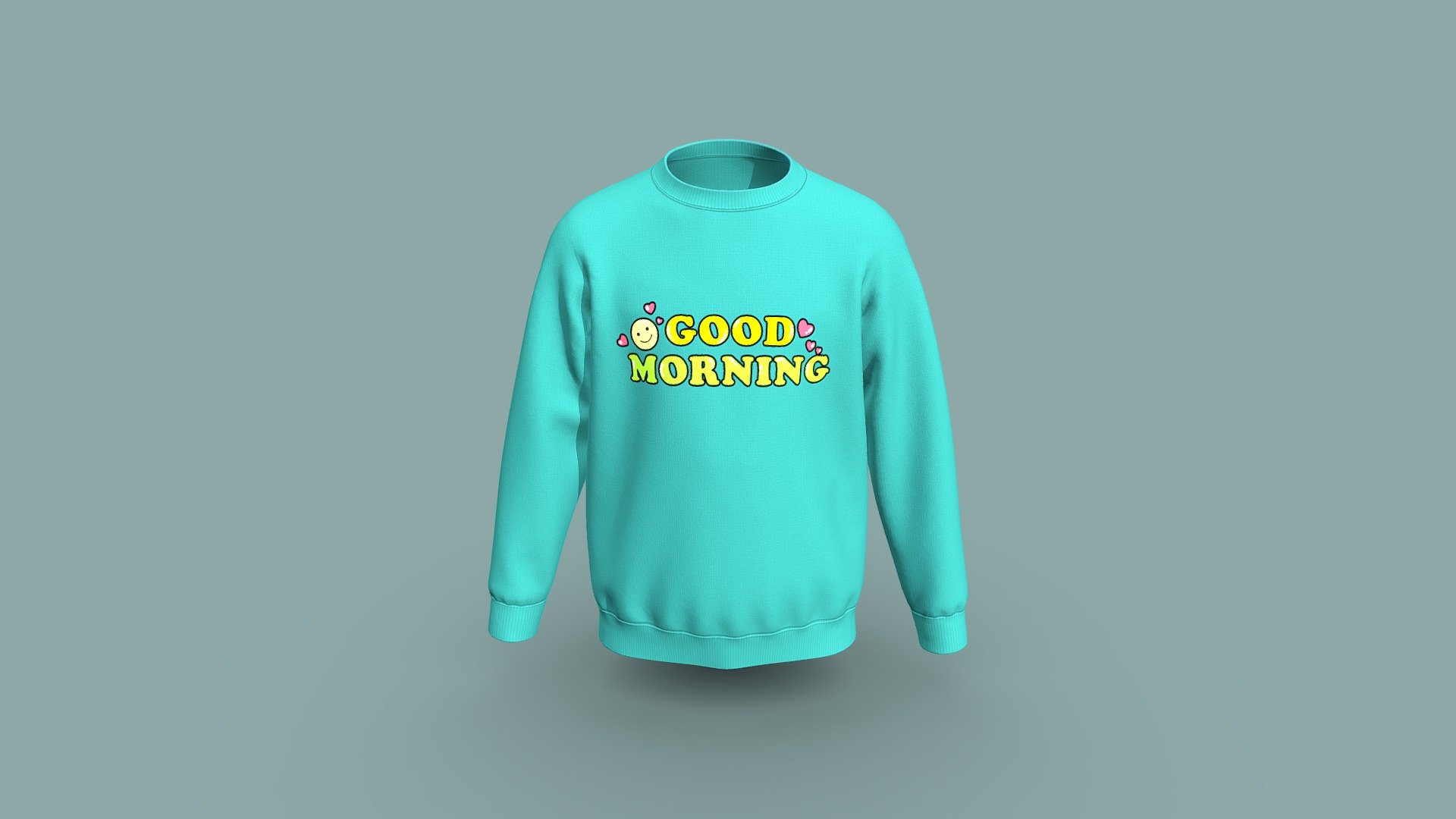 Relaxed Fit Sweatshirt Design 3d model