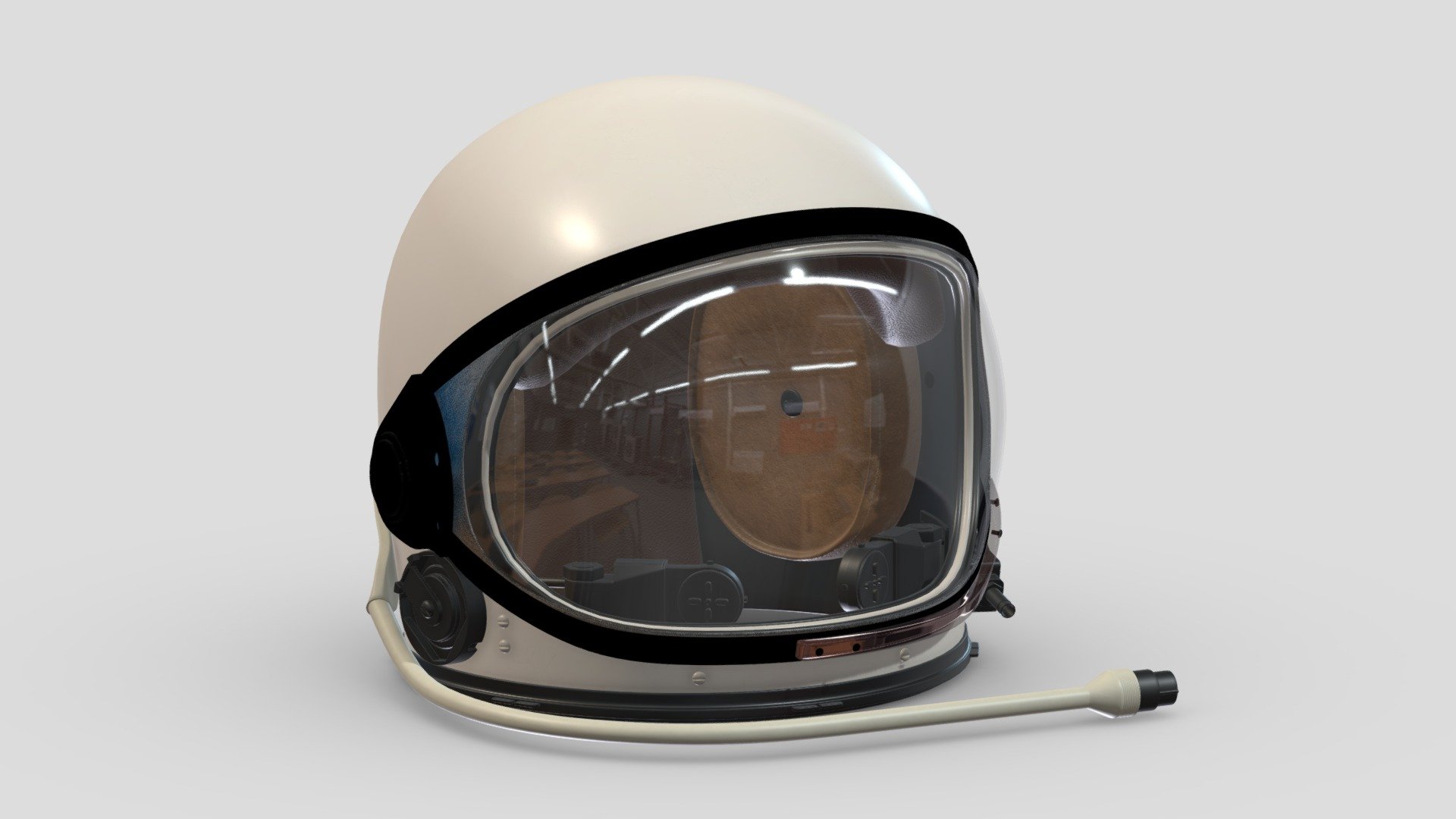 Astronaut Helmet Realistic 3d model