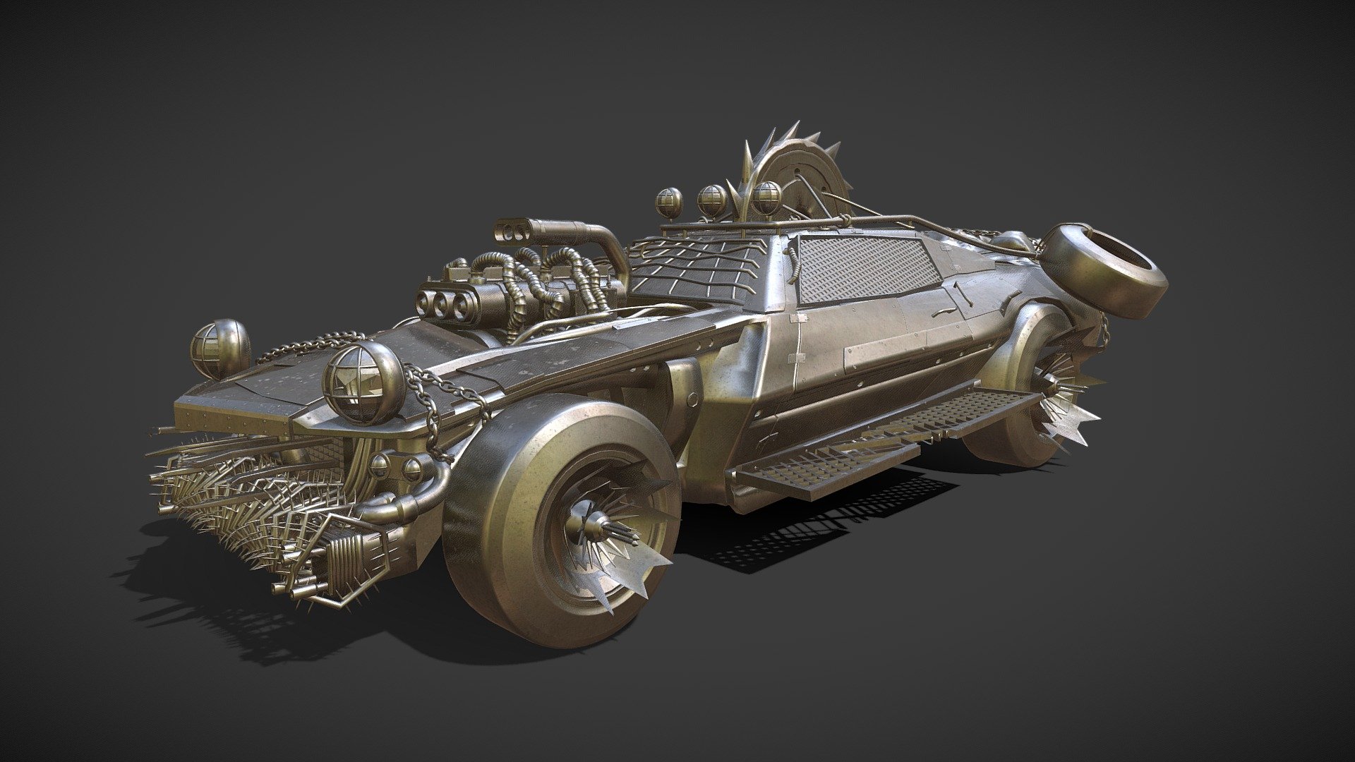 Post Apocalyptic Vehicle 3d model